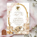 Search for beige and gold birthday invitations For her