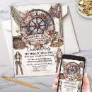 Recherche de pirate adulte invitations Vintage