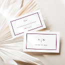 Search for burgundy place cards Minimalist