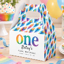 Search for pastel rainbow favour boxes First birthday