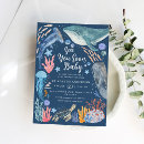 Search for ocean animals baby shower invitations Nautical