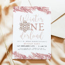 Recherche de flocon de neige rose invitations Baby girl