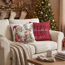 Search for christmas reindeer pillows Santa
