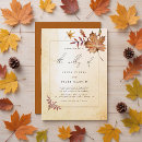 Search for maple leaf wedding invitations Elegant