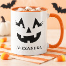 Search for pumpkin faces mugs For her