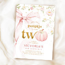 Search for little pumpkin invitations Coquette bow