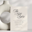 Search for traditional rehearsal dinner invitations The night before