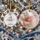 Search for cows ornaments Baby's first christmas