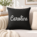 Search for black and white lettering pillows Cute