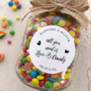 Search for candy wedding stickers Sweets