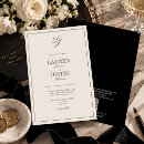 Search for black ivory wedding invitations Classic