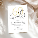 Search for modern 60th birthday invitations Minimal