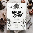Search for disco party invitations Black and white