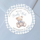 Search for blue and white checks stickers For her
