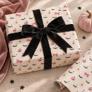 Search for pink bow wrap wrapping paper Girly halloween