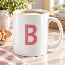 Search for pink letters mugs Minimalist