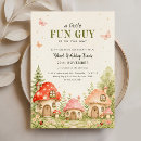 Search for enchanted forest baby shower invitations Butterfly