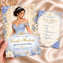 Search for cinderella blue quinceanera invitations Mis quince anos