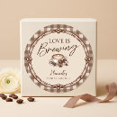 Search for vintage coffee stickers Brown gingham