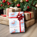 Search for christmas flamingo wrapping paper Modern