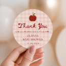 Search for gingham apple stickers Apple baby shower