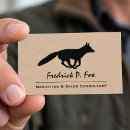 Search for animal business cards Silhouette