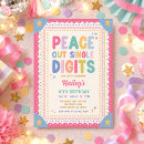 Search for peace out single digits invitations Hello double digits
