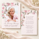 Search for pink roses memorial cards Floral