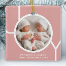Search for twins first ornaments Pink
