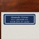 Search for masculine return address labels Navy blue