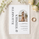 Search for nuptials wedding invitations Black and white
