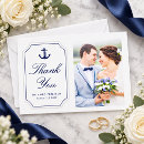 Search for nautical wedding thank you cards White