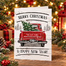 Search for truck cards Vintage red truck