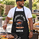 Search for licensed to grill aprons Dad