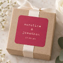 Search for cream and red wedding stickers Classic
