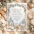 Search for forest baby shower invitations Watercolor woodland animals