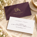 Search for maroon business cards Minimalist