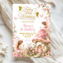 Search for enchanted fairy birthday invitations Baby girl