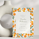 Search for orange fruit invitations Watercolor oranges