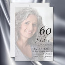 Search for sixty and fabulous invitations Stylish script