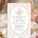 Search for elegant vintage high tea invitations Time for tea