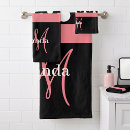 Search for pink white polka dot bath towels Elegant