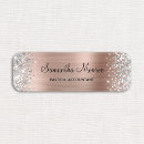 Search for rose gold name tags Metallic