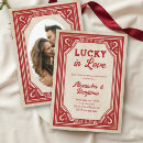 Search for western engagement party invitations Lucky in love
