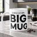 Search for masculine mugs Typography
