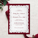 Search for lace wedding wedding invitations Vintage