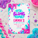 Search for slime birthday invitations Girls birthday party
