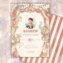 Search for vintage circus invitations Step right up