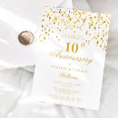 Search for 10th wedding anniversary invitations Elegant