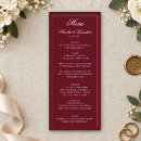 Search for burgundy menus Elegant